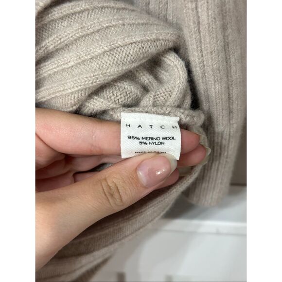 HATCH Kendall Merino Wool Blend High Neck Sweater Dress Maternity Women's - Picture 5 of 9